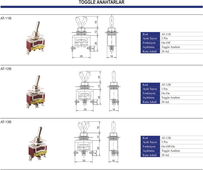 Toggle Anahtarlar